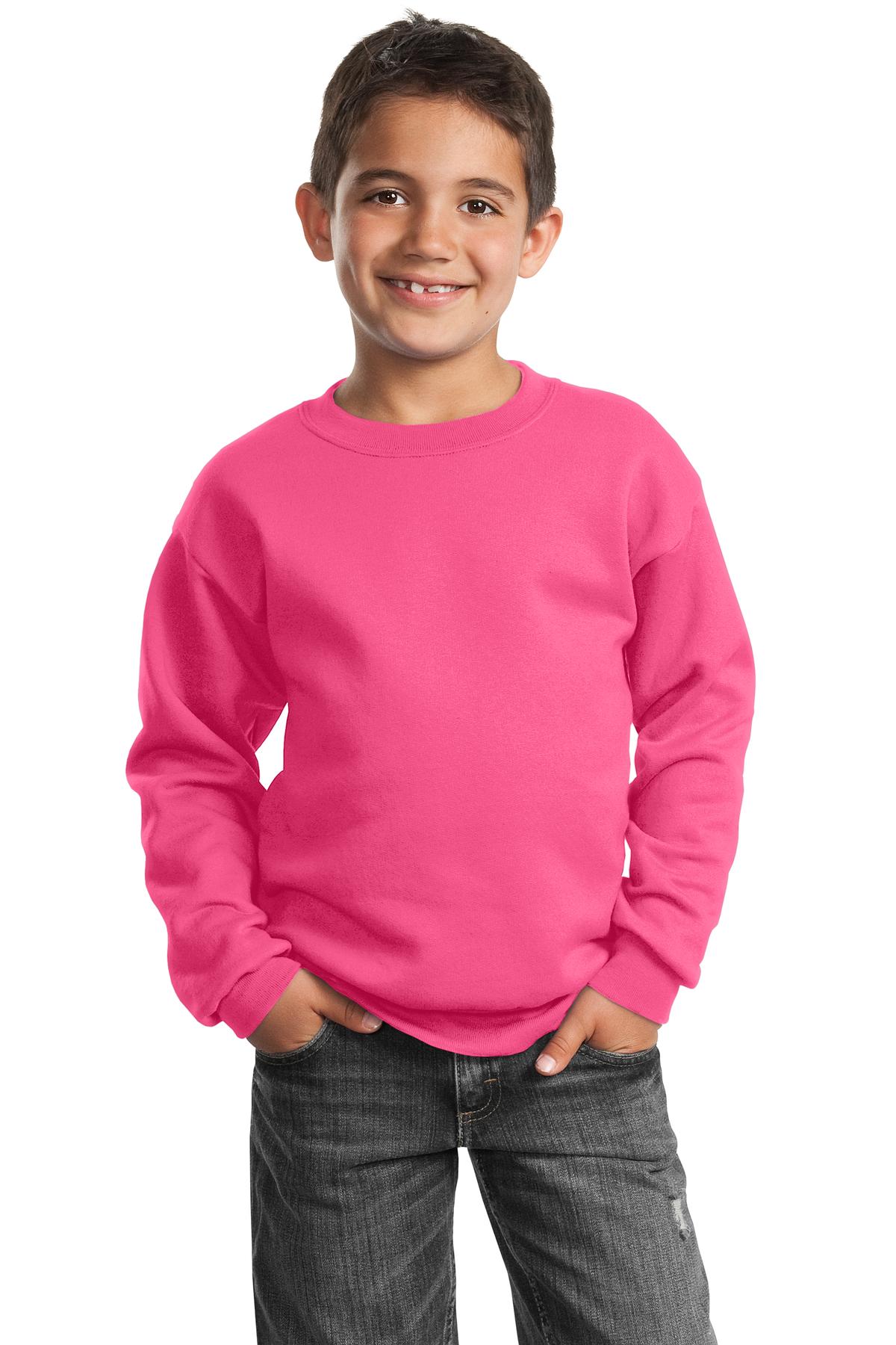 Port & Co Youth Core Fleece Crewneck Sweatshirt