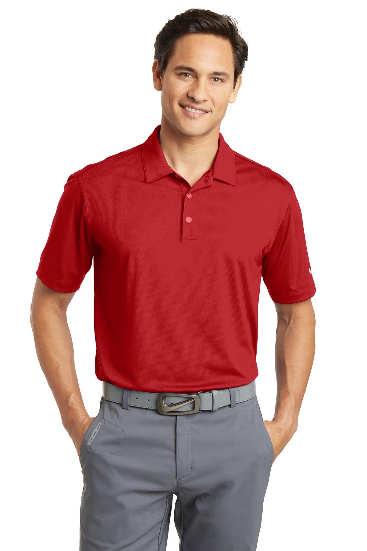Nike Men's Dri-FIT Vertical Mesh Polo. 637167 Corporate Apparel Shirts & Tops