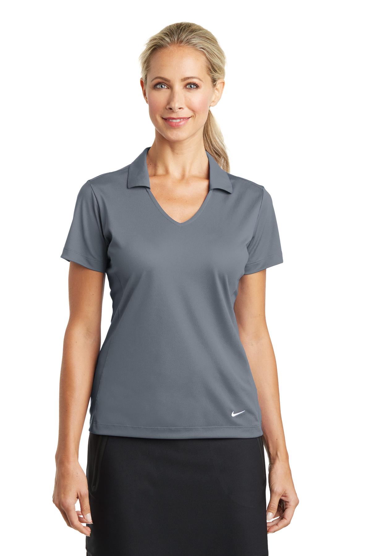 Nike Women's Dri-FIT Vertical Mesh Polo. 637165 Corporate Apparel Shirts & Tops
