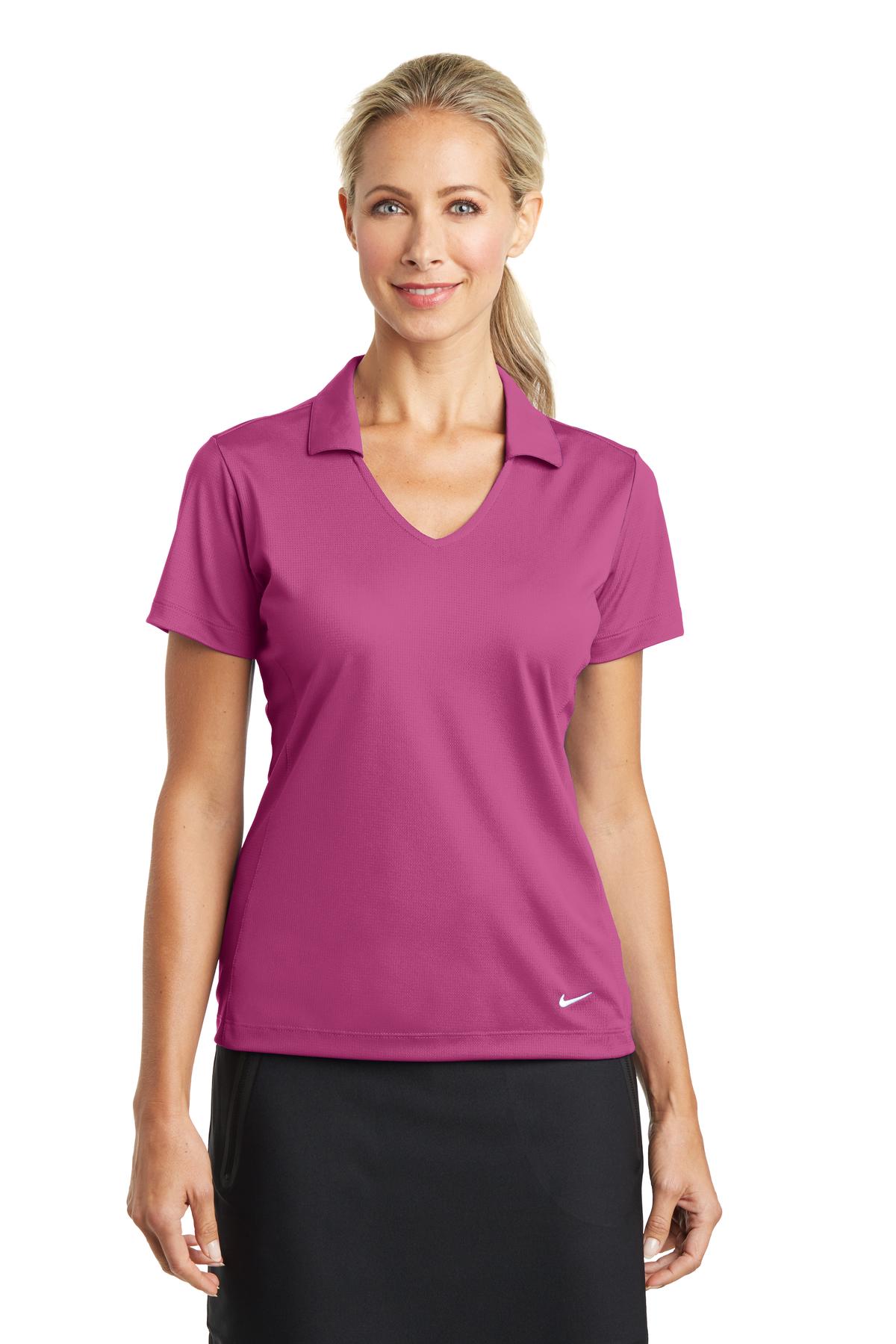 Nike Women's Dri-FIT Vertical Mesh Polo. 637165 Corporate Apparel Shirts & Tops