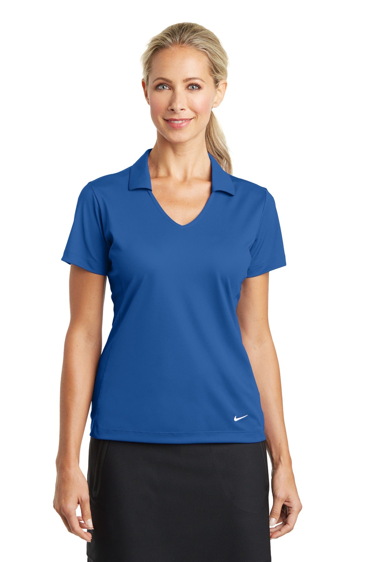 Nike Women's Dri-FIT Vertical Mesh Polo. 637165 Corporate Apparel Shirts & Tops