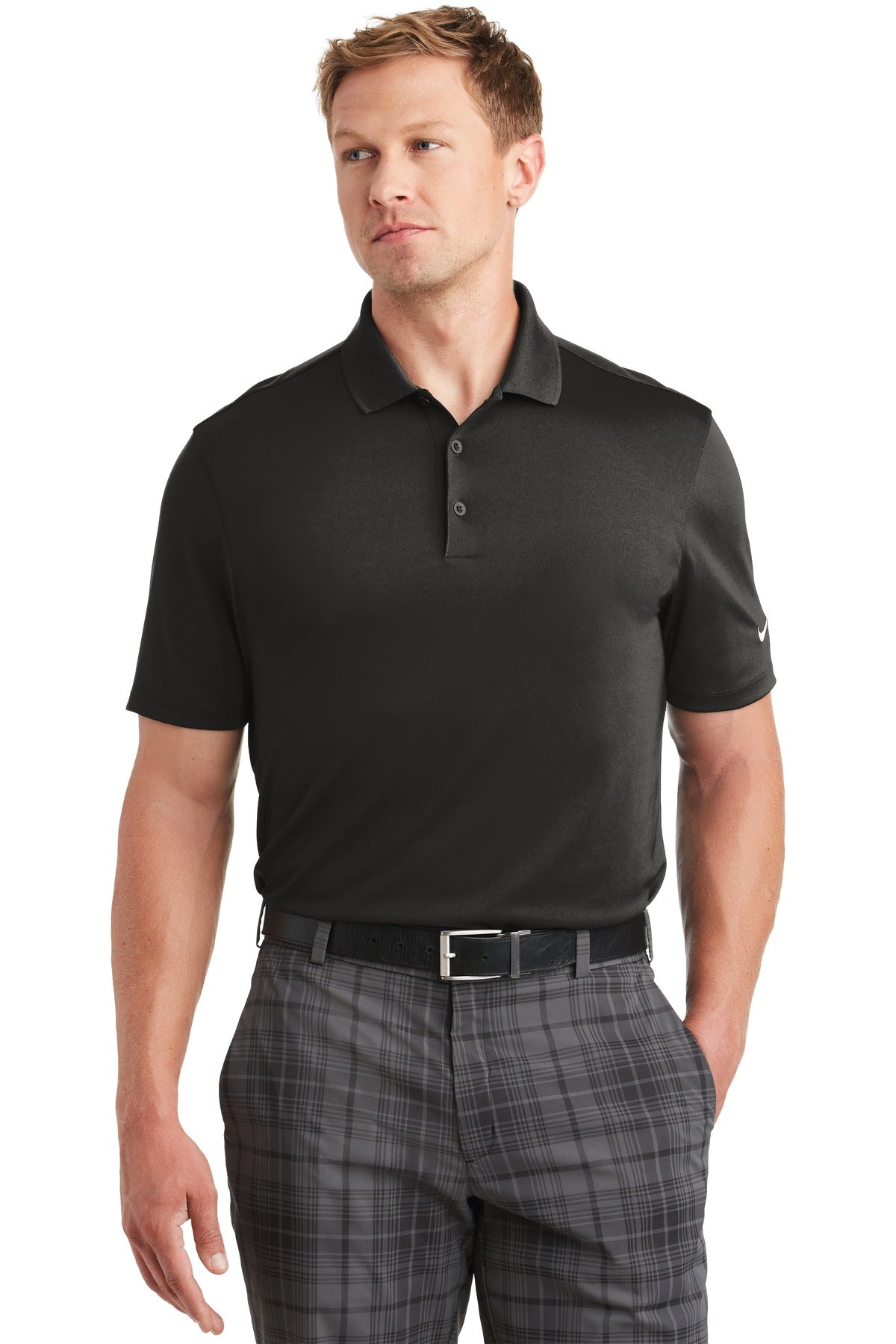 Nike Men's Dri-FIT Classic Fit Players Polo with Flat Knit Collar. 838956 Corporate Apparel Shirts & Tops