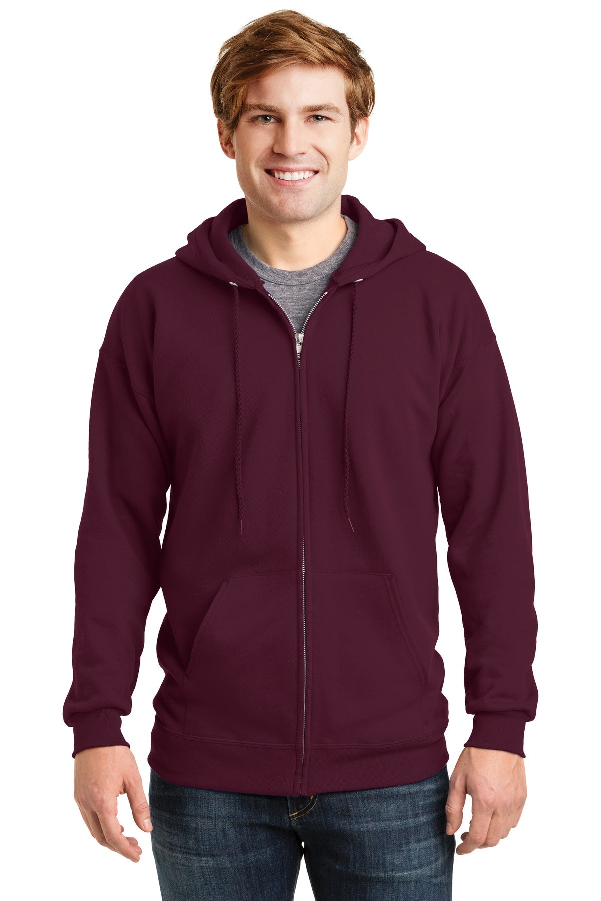 Hanes Men's Ultimate Cotton - Full-Zip Hooded Sweatshirt Mens Apparel Sweatshirts & Fleece