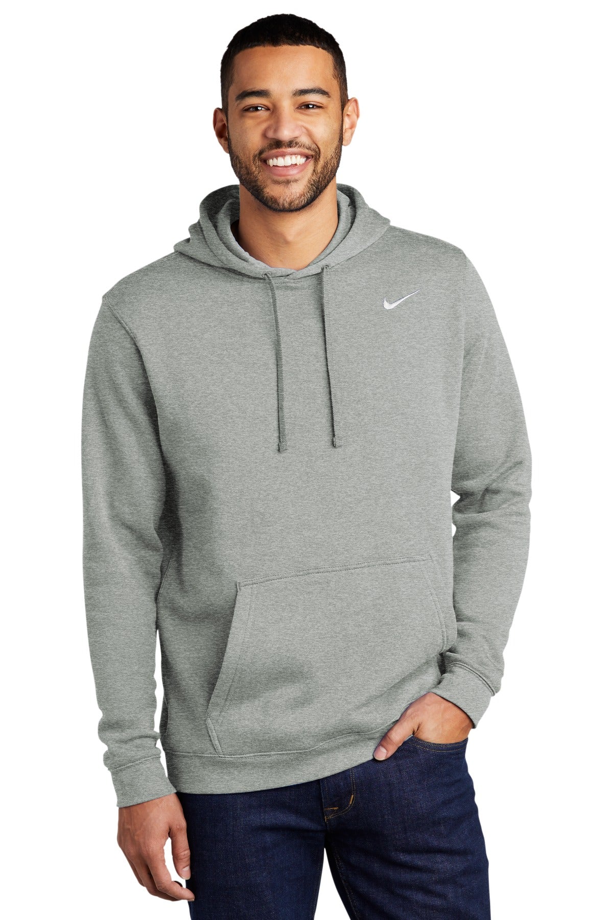 Nike Men's Club Fleece Pullover Hoodie. CJ1611 Corporate Apparel Sweatshirts & Fleece