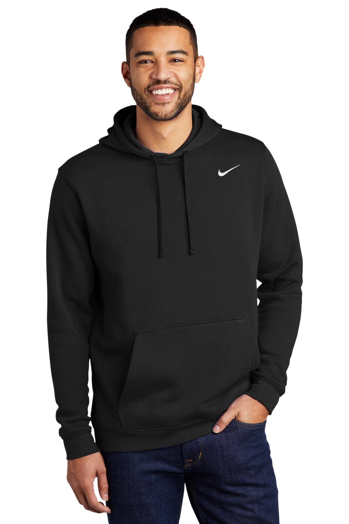 Nike Men's Club Fleece Pullover Hoodie. CJ1611 Corporate Apparel Sweatshirts & Fleece