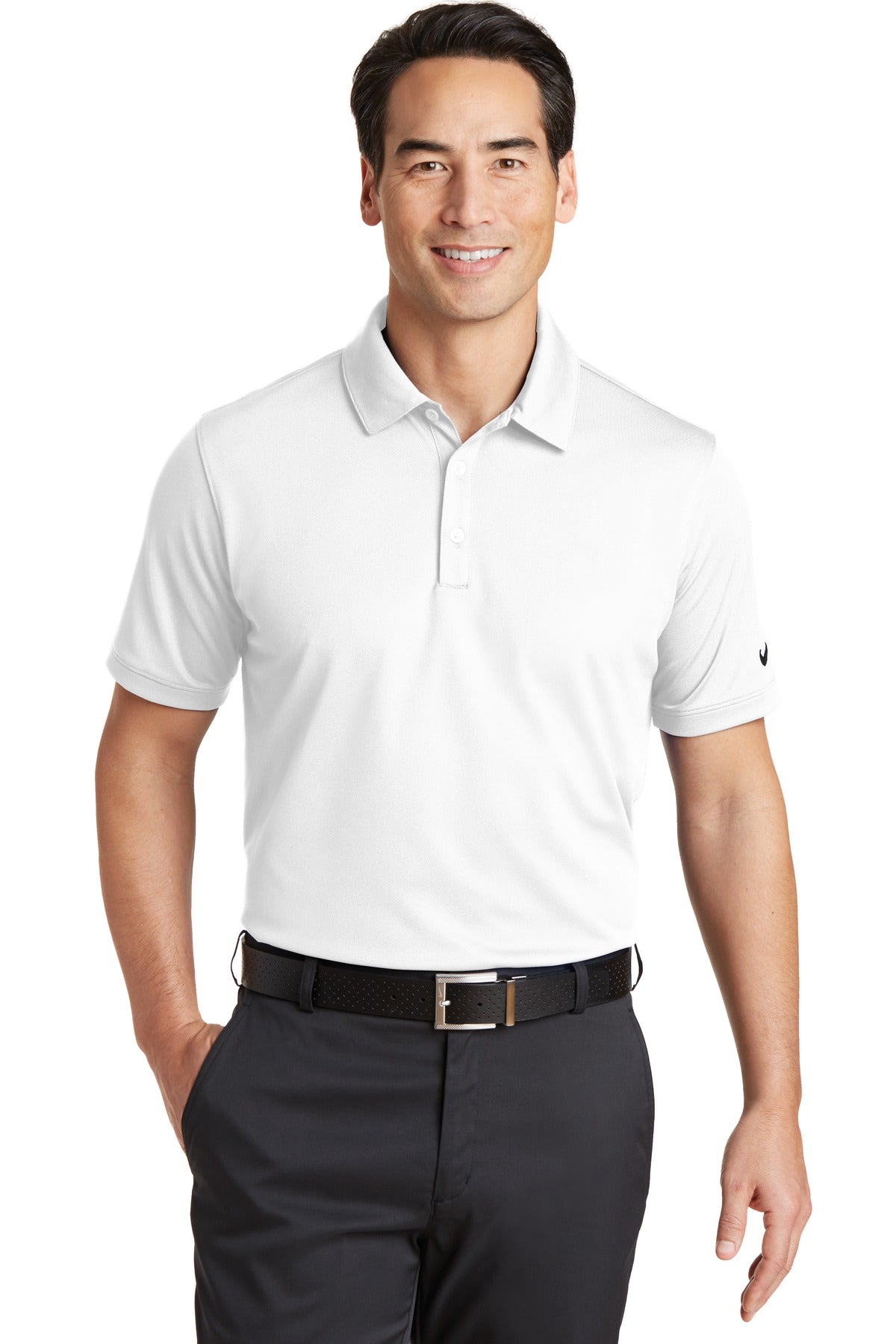 Nike Men's Dri-FIT Solid Icon Pique Modern Fit Polo. 746099 Corporate Apparel Shirts & Tops