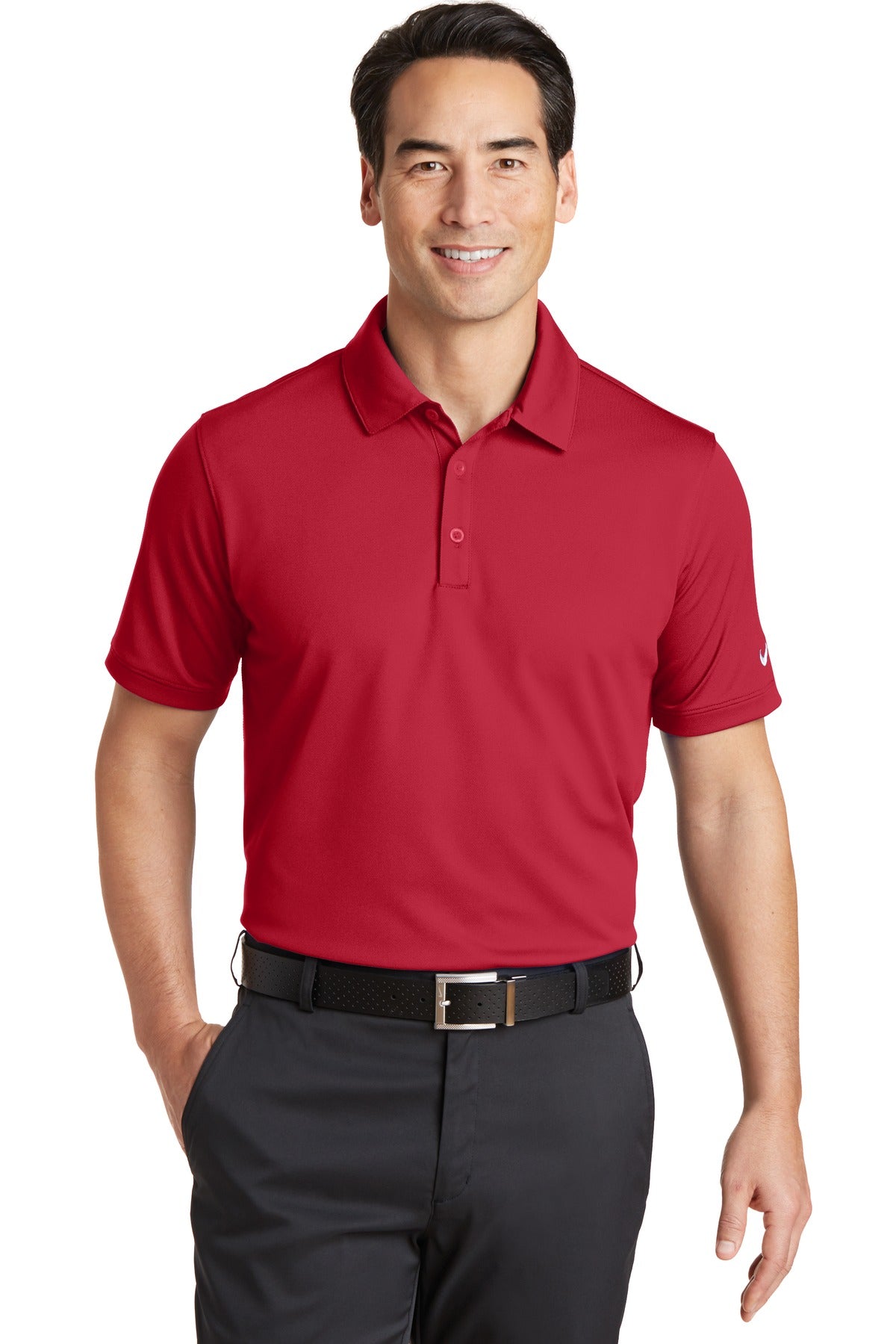 Nike Men's Dri-FIT Solid Icon Pique Modern Fit Polo. 746099 Corporate Apparel Shirts & Tops