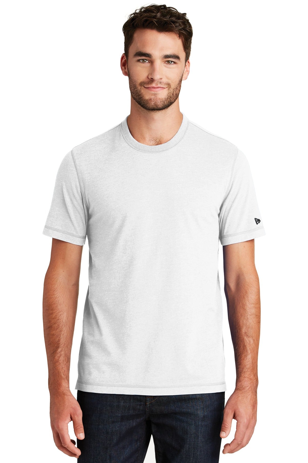 New Era Men's Sueded Cotton Blend Crew Tee. NEA120 Corporate Apparel Shirts & Tops