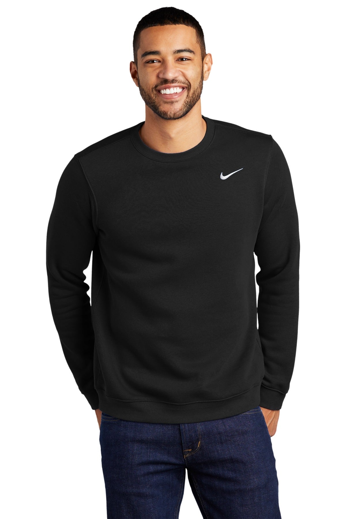 Nike Men's Club Fleece Crew. CJ1614 Corporate Apparel Sweatshirts & Fleece