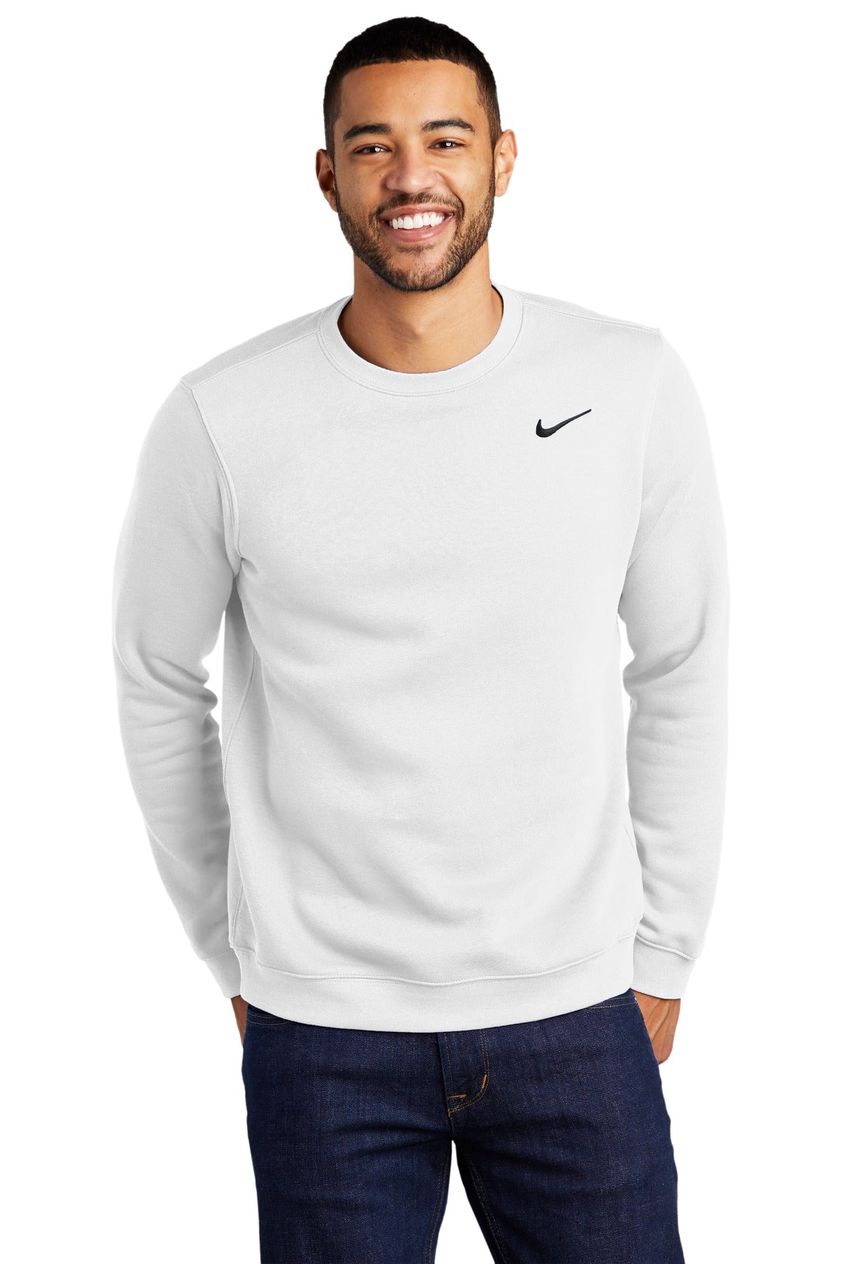 Nike Men's Club Fleece Crew. CJ1614 Corporate Apparel Sweatshirts & Fleece