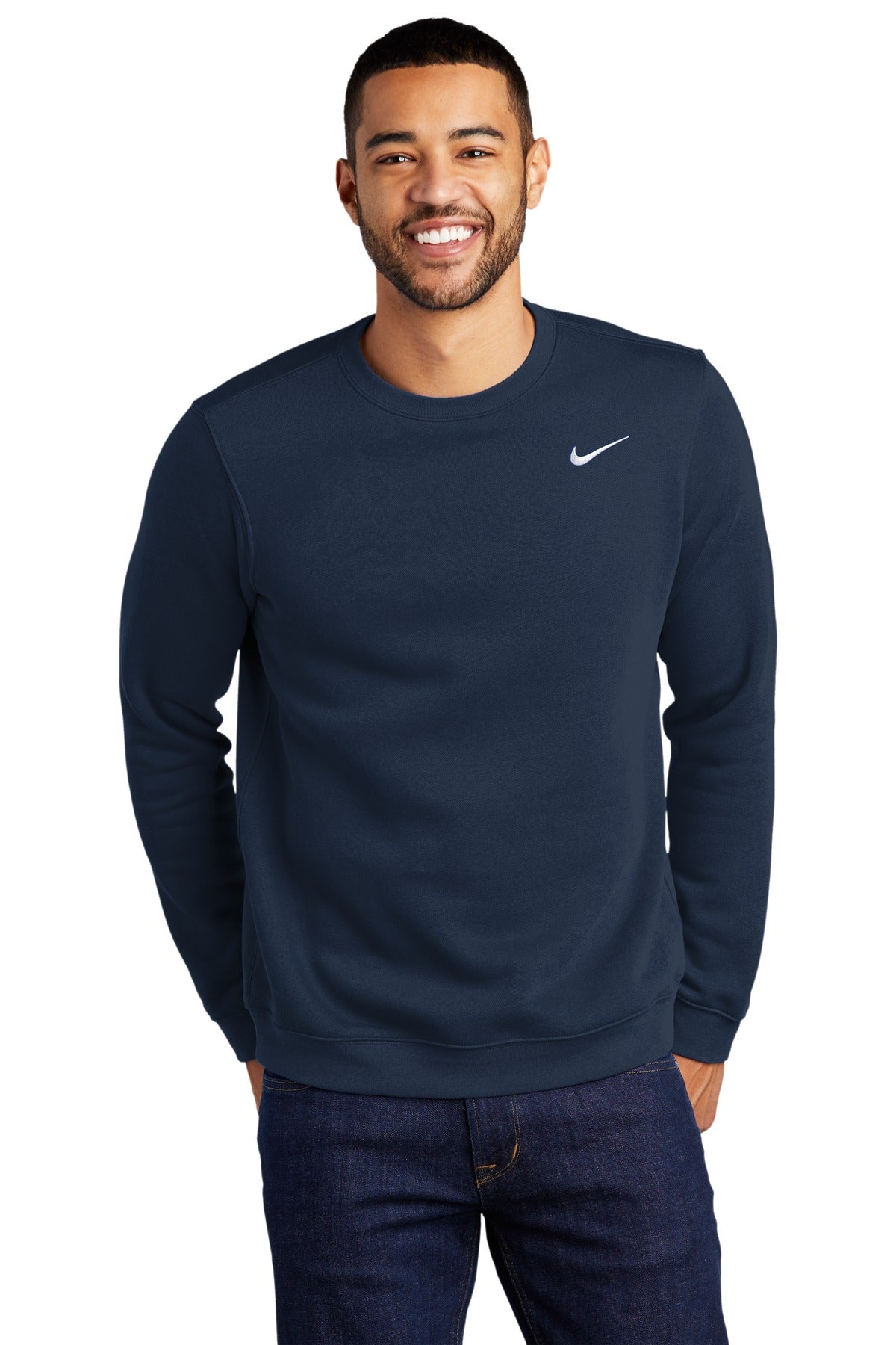 Nike Men's Club Fleece Crew. CJ1614 Corporate Apparel Sweatshirts & Fleece
