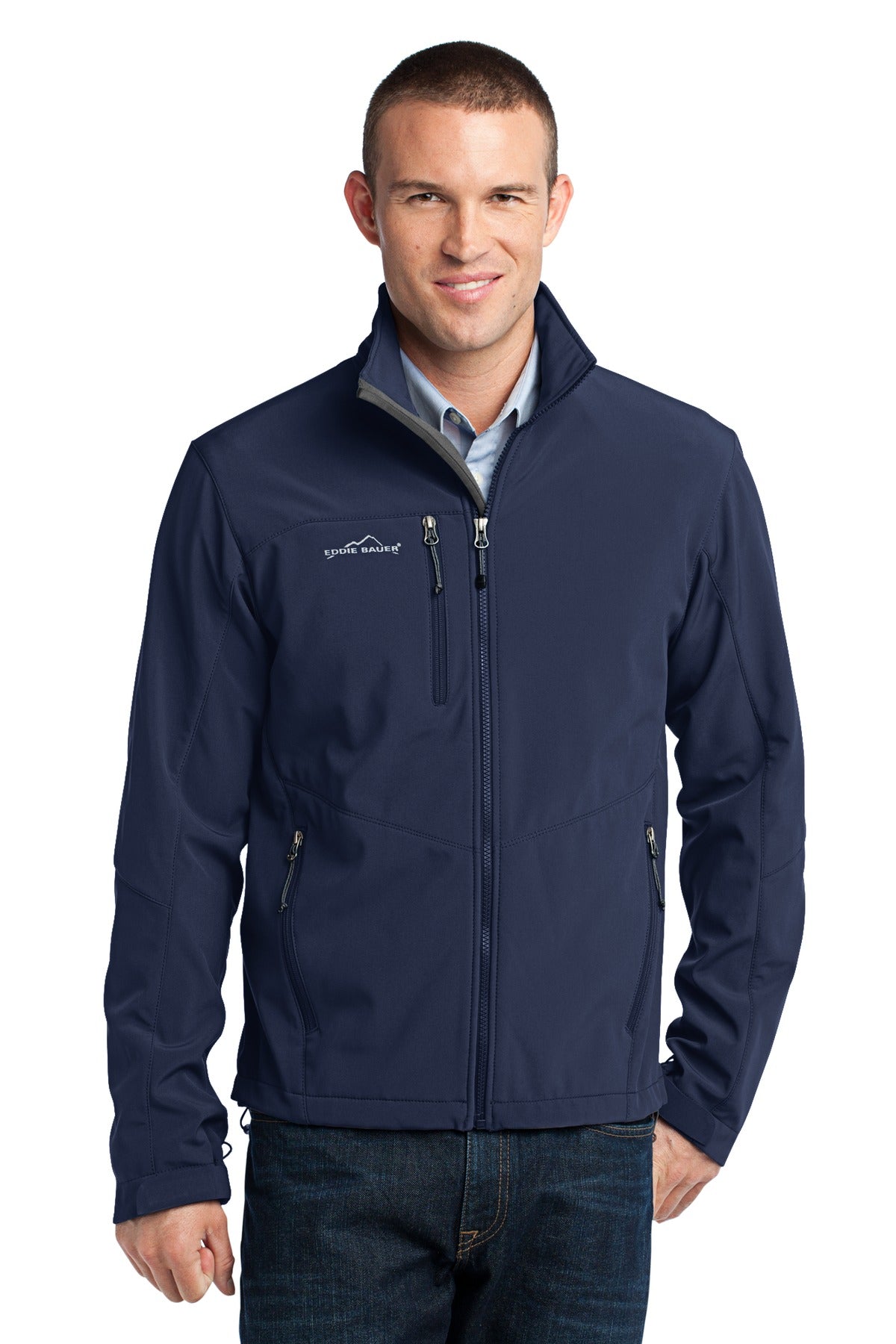 Eddie Bauer Men's Soft Shell Jacket. EB530 Corporate Apparel Jackets & Vests