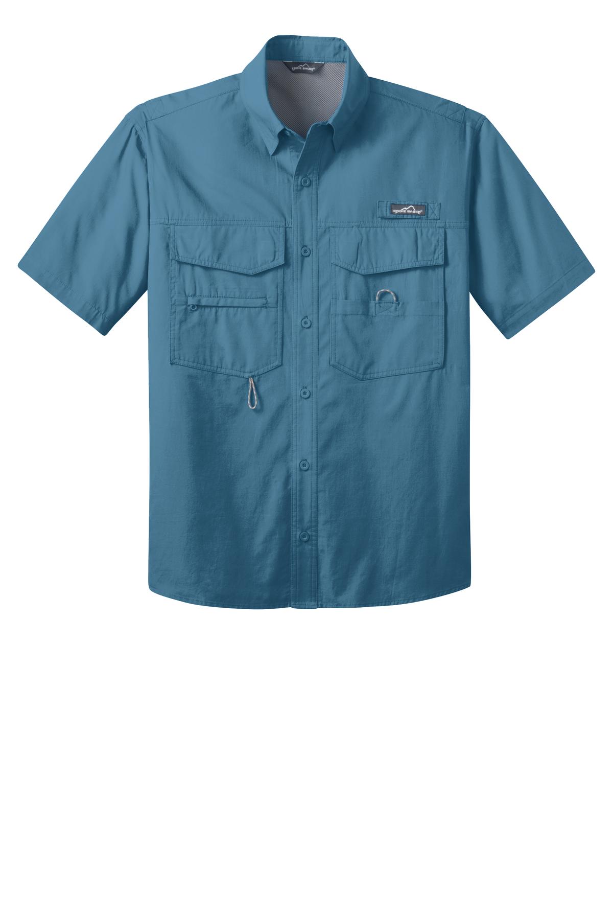 Eddie Bauer Men's Short Sleeve Fishing Shirt. EB608 Corporate Apparel Shirts & Tops