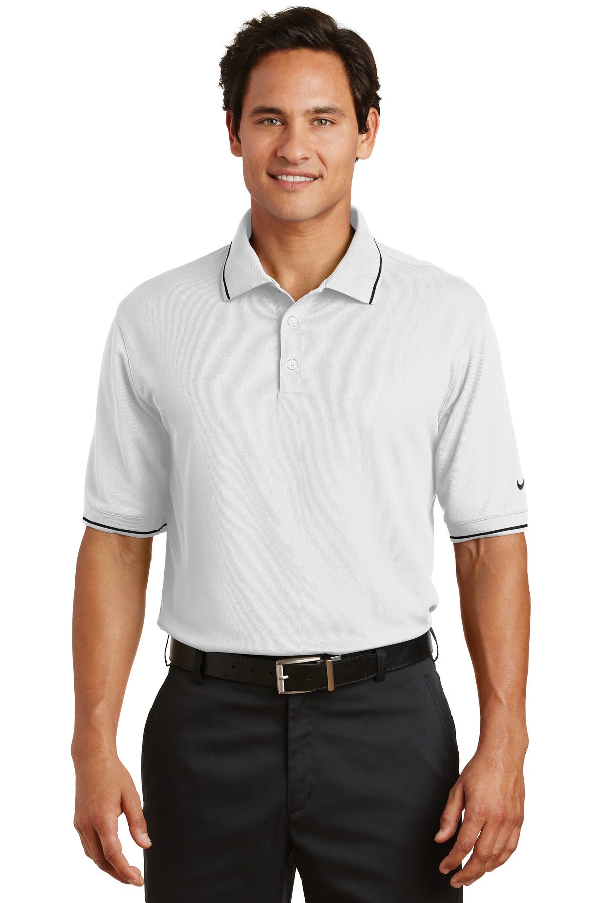 Nike Men's Dri-FIT Classic Tipped Polo. 319966 Corporate Apparel Shirts & Tops