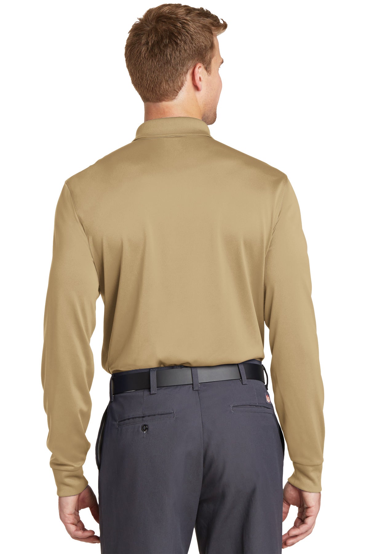 CornerStone Men's Select Snag-Proof Long Sleeve Polo. CS412LS Mens Apparel Shirts & Tops
