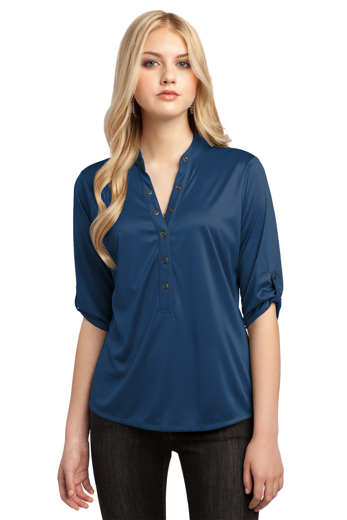 OGIO Women's Crush Henley. LOG111 Corporate Apparel Shirts & Tops