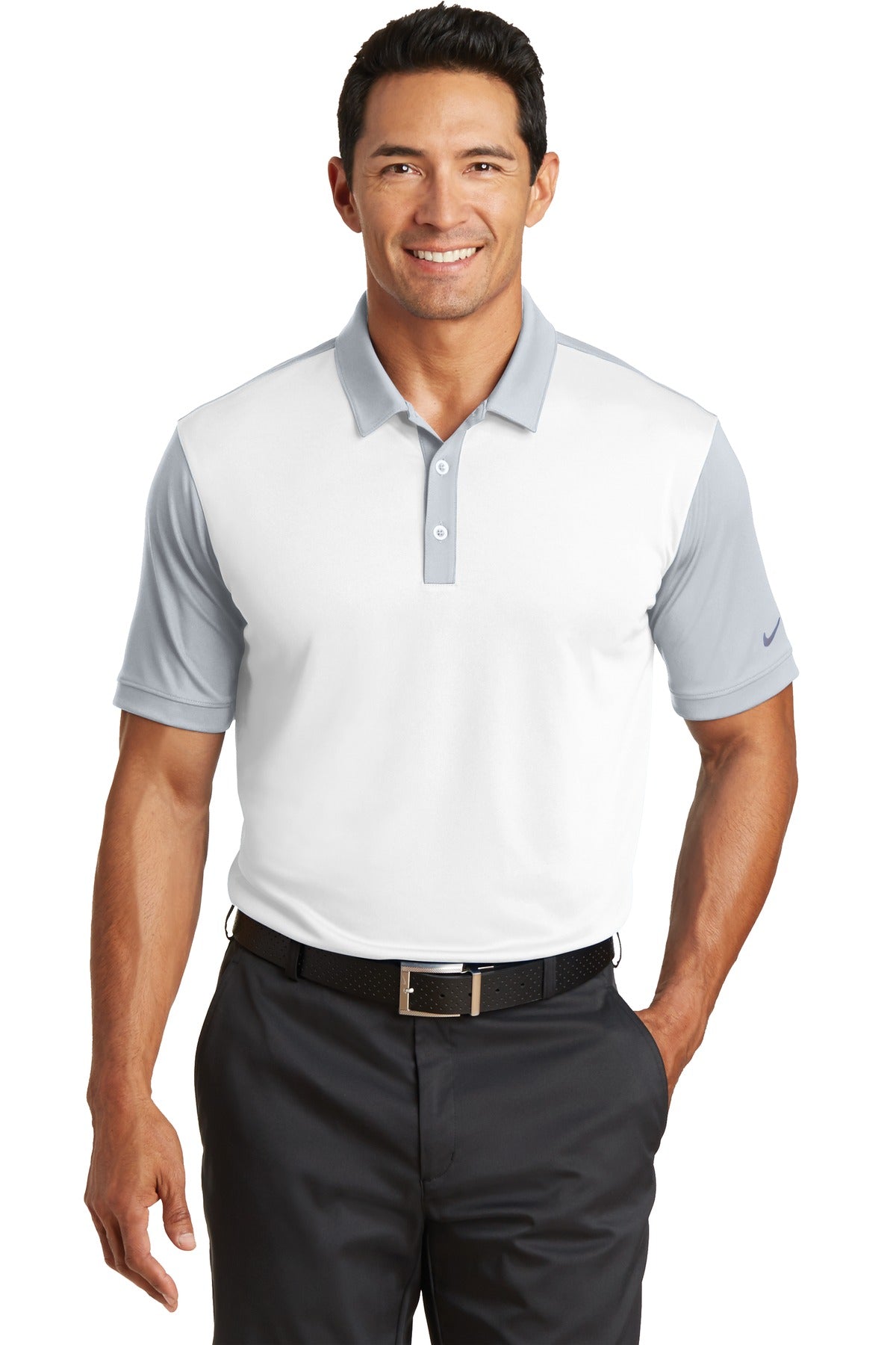 Nike Men's Dri-FIT Colorblock Icon Modern Fit Polo-1