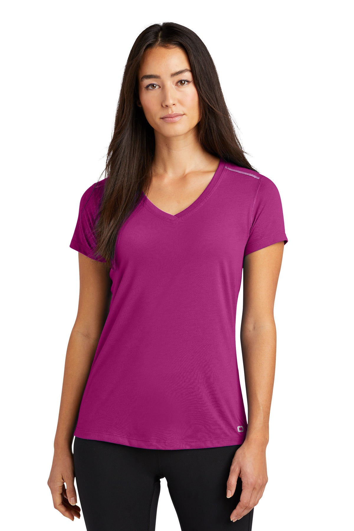 OGIO ENDURANCE Women's Peak V-Neck Tee. LOE337 Corporate Apparel Shirts & Tops