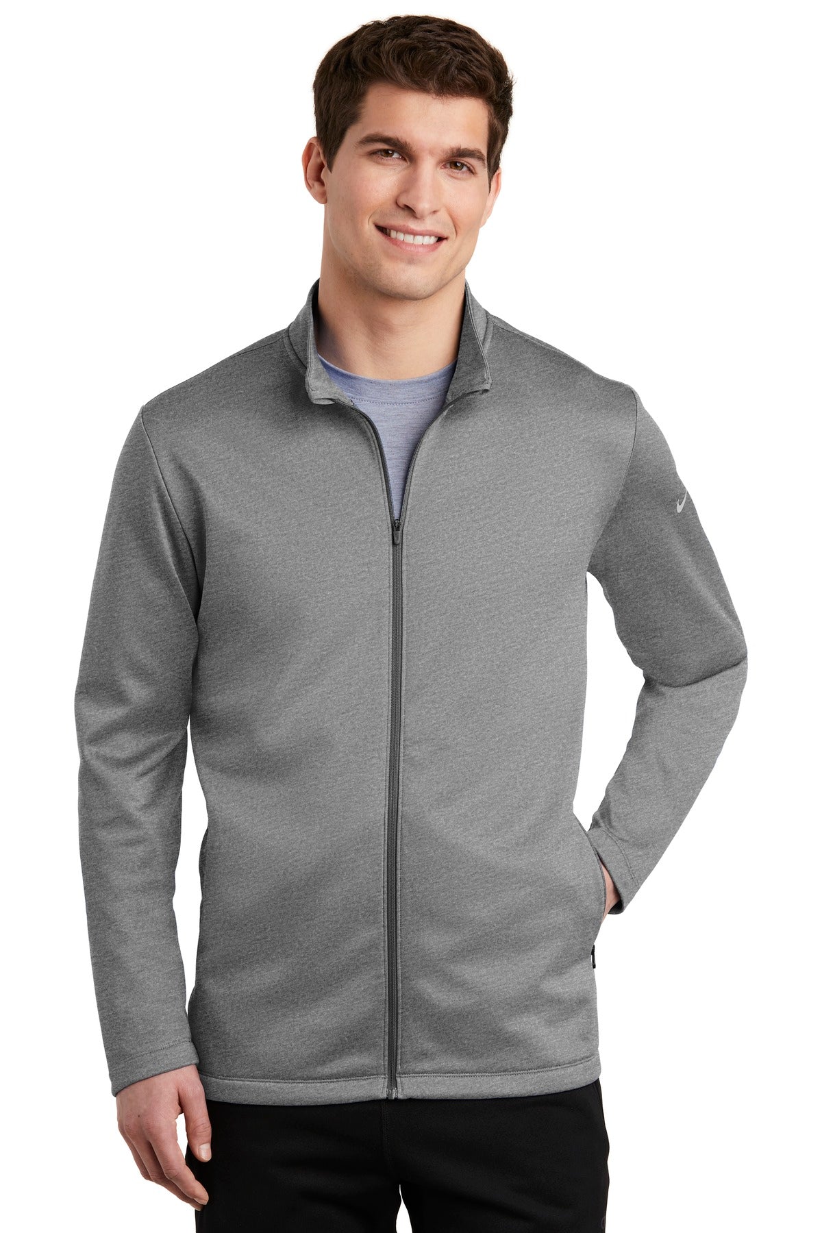 Nike Men's Therma-FIT Full-Zip Fleece. NKAH6418 Corporate Apparel Sweatshirts & Fleece