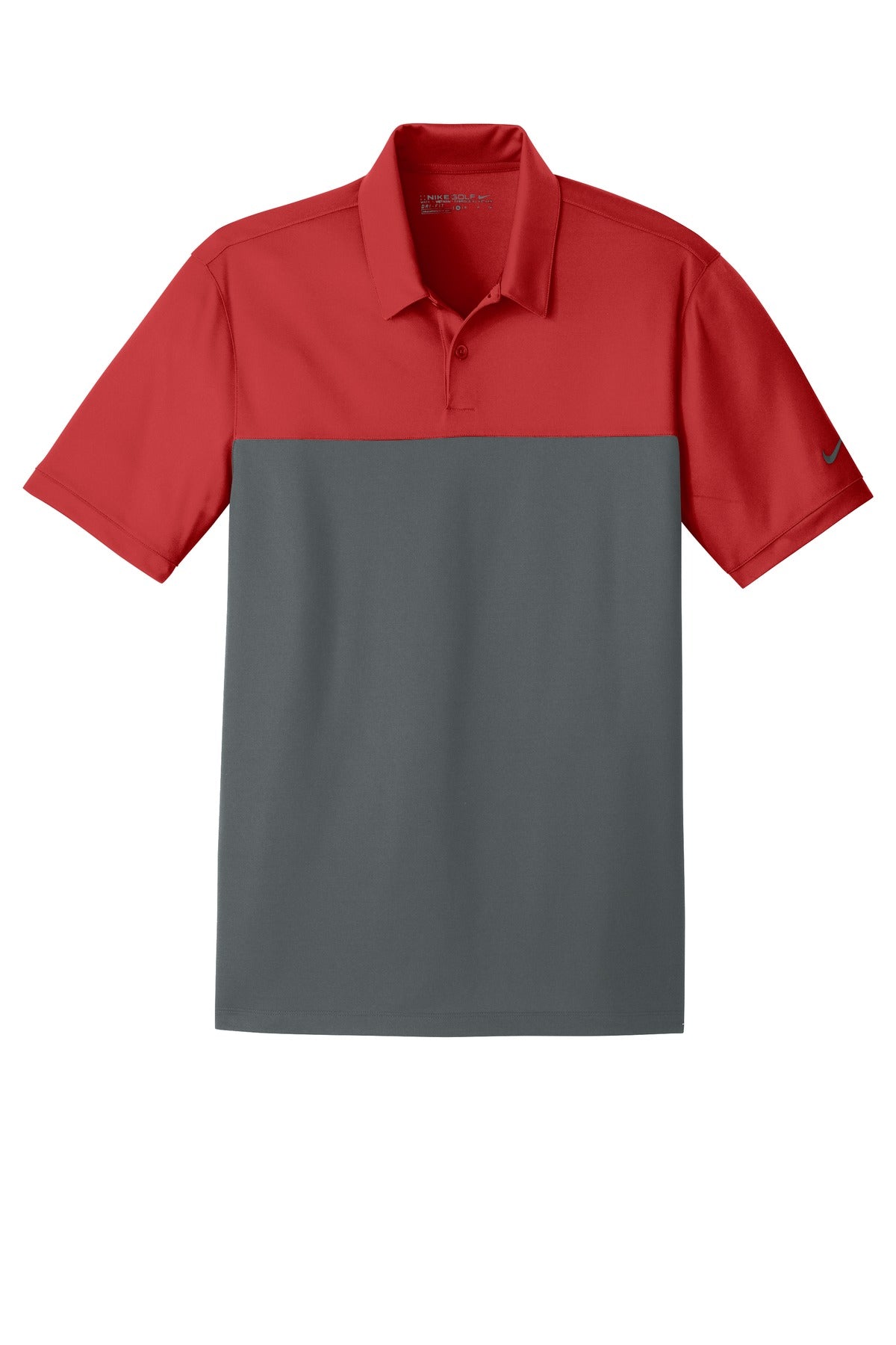 Nike Men's Dri-FIT Colorblock Micro Pique Polo. 881655 Corporate Apparel Shirts & Tops