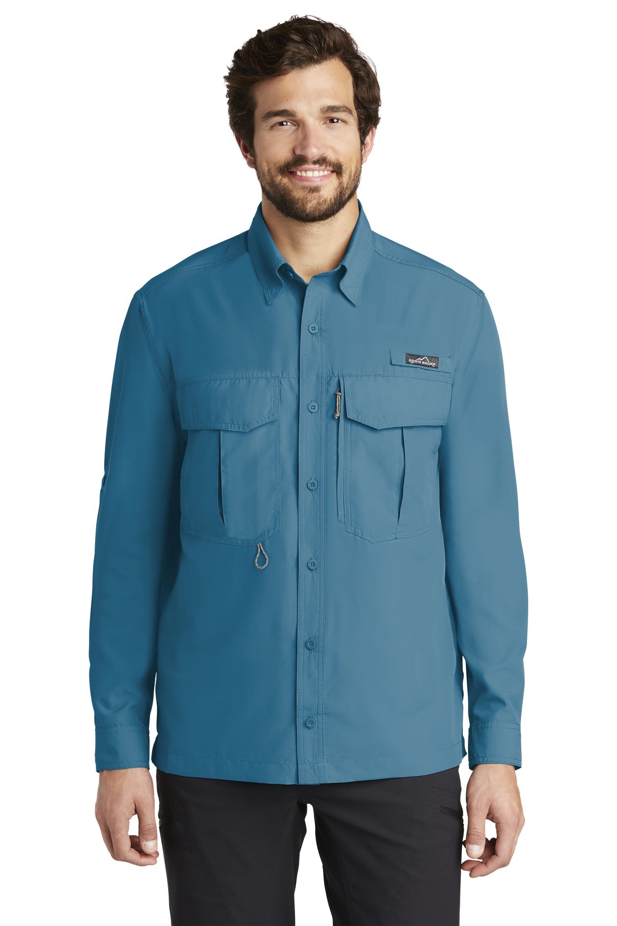 Eddie Bauer Men's Long Sleeve Performance Fishing Shirt. EB600 Corporate Apparel Shirts & Tops
