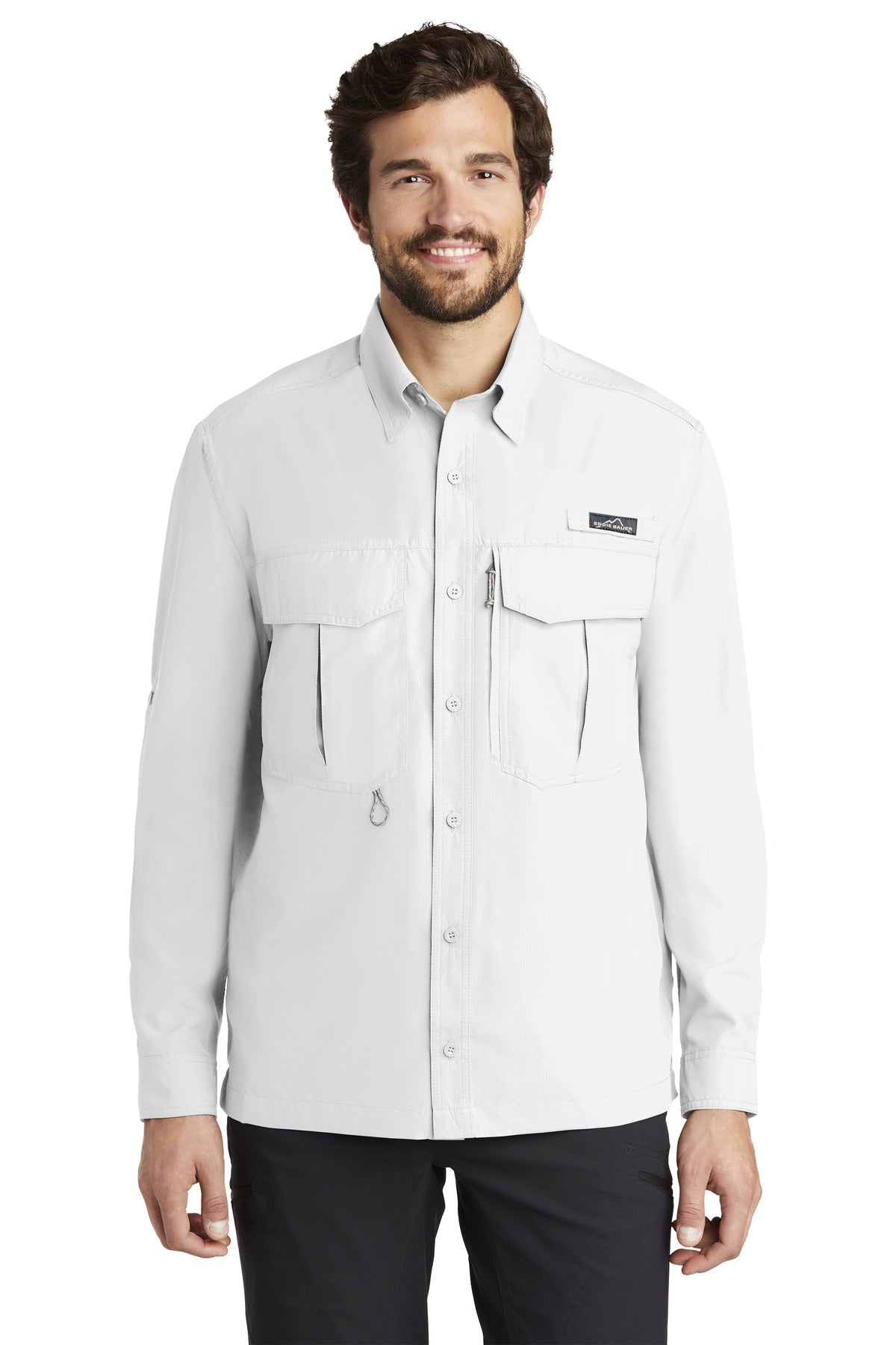 Eddie Bauer Men's Long Sleeve Performance Fishing Shirt. EB600 Corporate Apparel Shirts & Tops