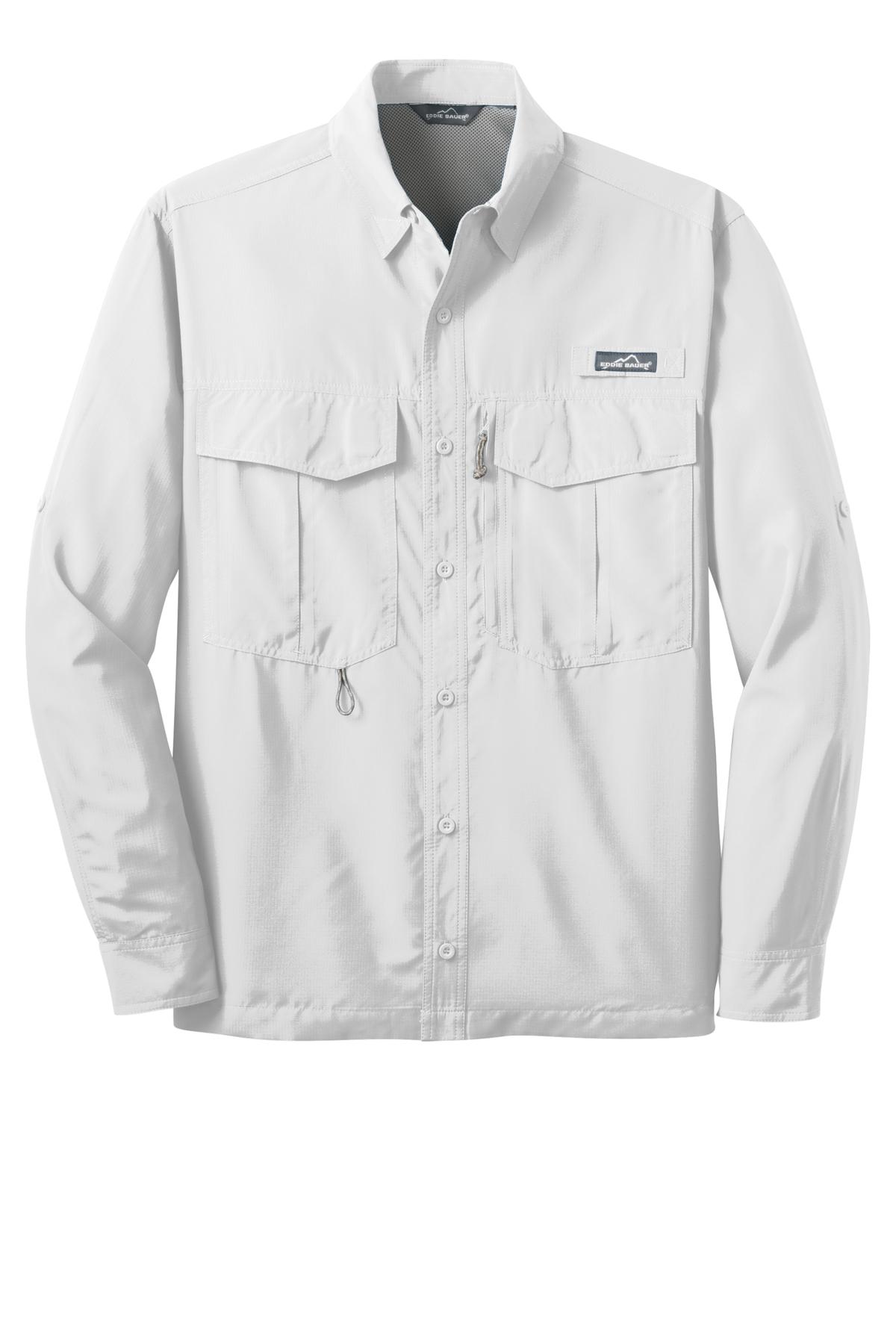 Eddie Bauer Men's Long Sleeve Performance Fishing Shirt. EB600 Corporate Apparel Shirts & Tops