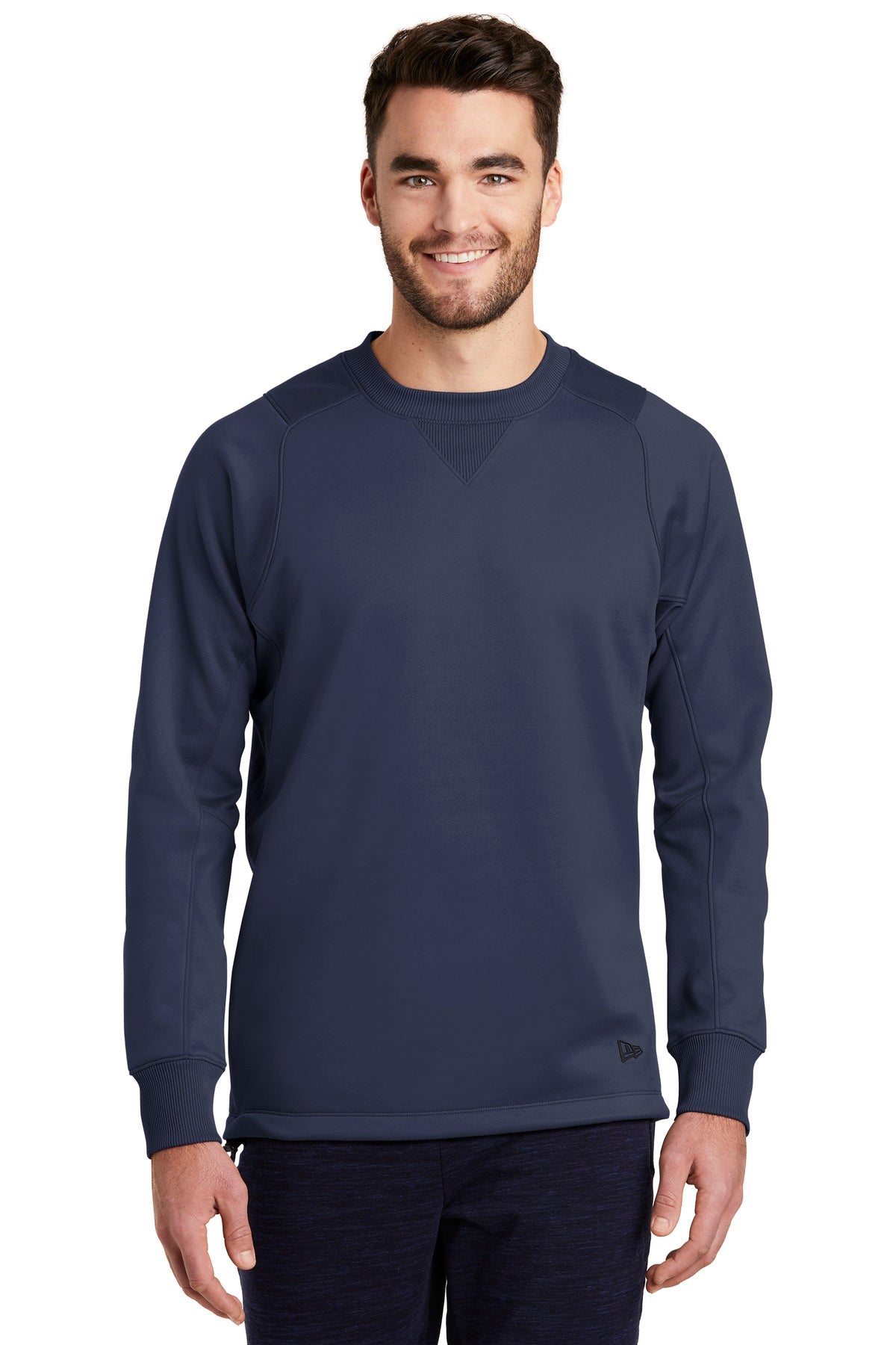New Era Men's Venue Fleece Crew. NEA521 Corporate Apparel Sweatshirts & Fleece
