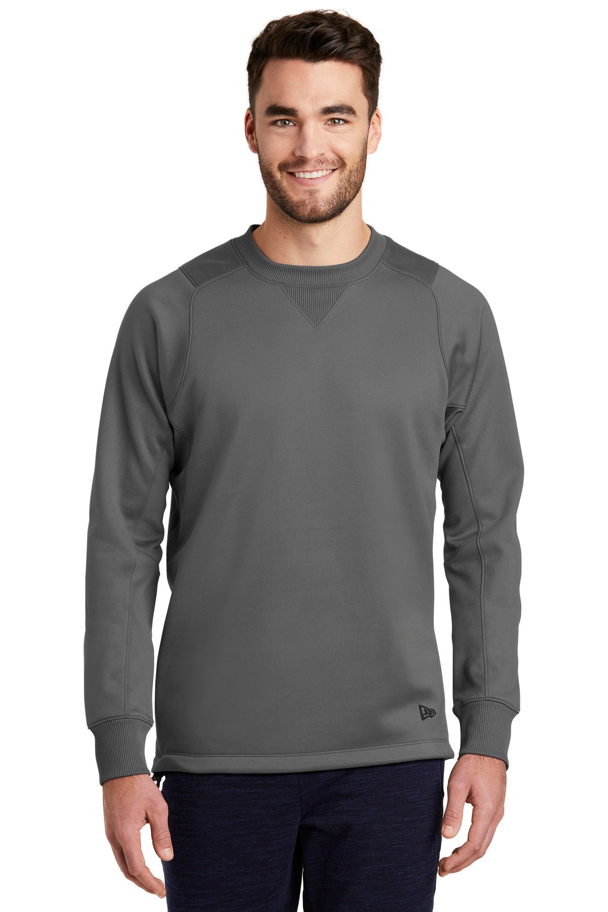 New Era Men's Venue Fleece Crew. NEA521 Corporate Apparel Sweatshirts & Fleece