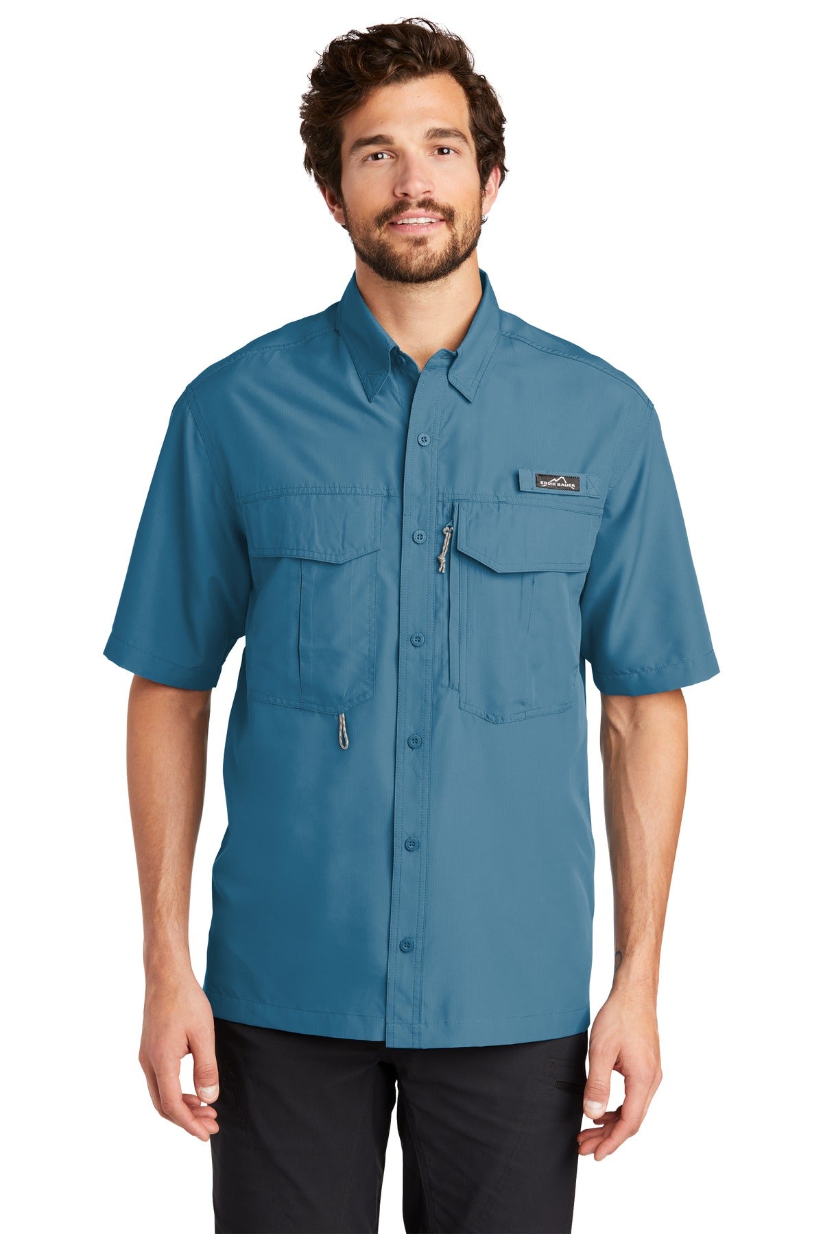 Eddie Bauer Men's Short Sleeve Performance Fishing Shirt. EB602 Corporate Apparel Shirts & Tops