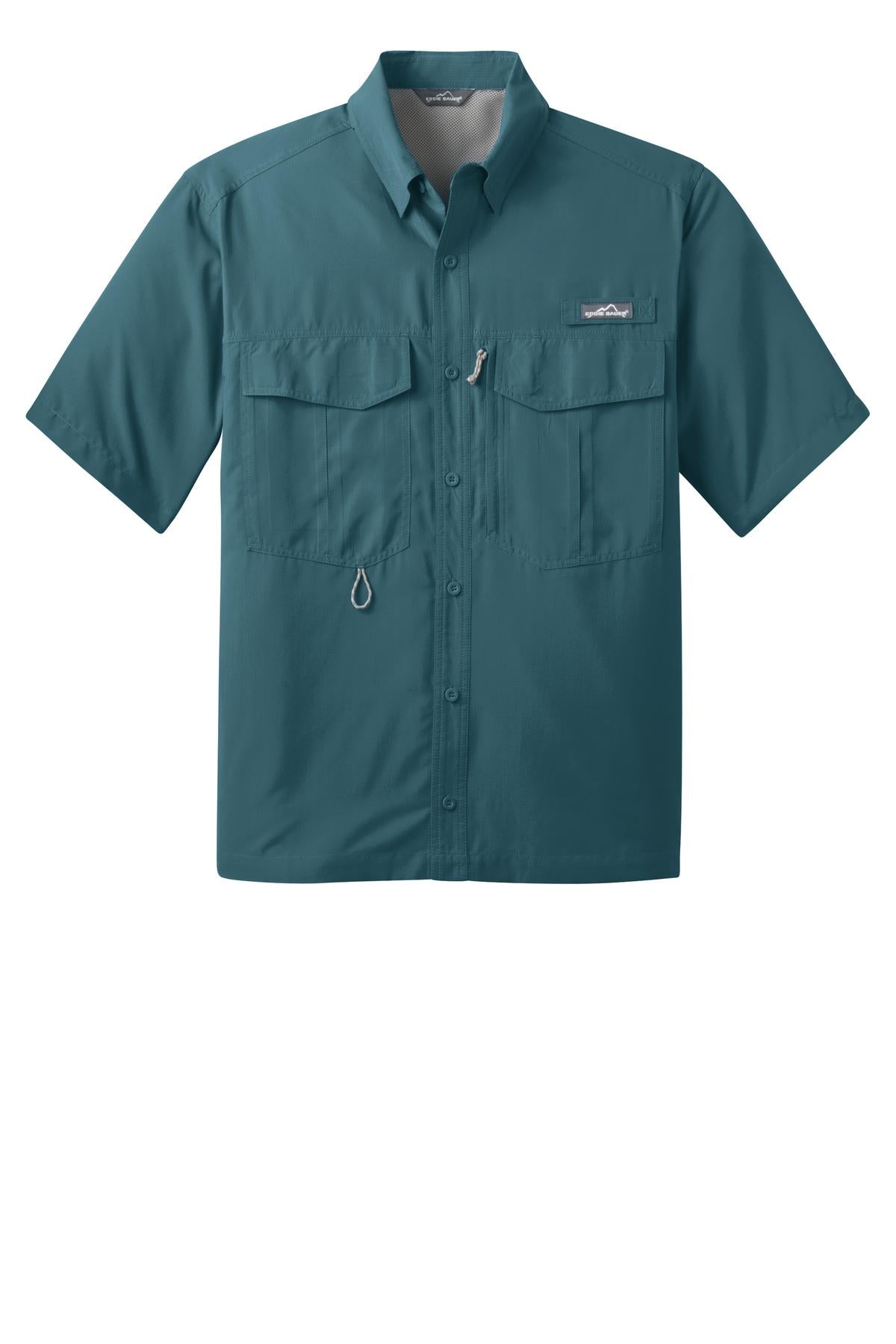 Eddie Bauer Men's Short Sleeve Performance Fishing Shirt. EB602 Corporate Apparel Shirts & Tops