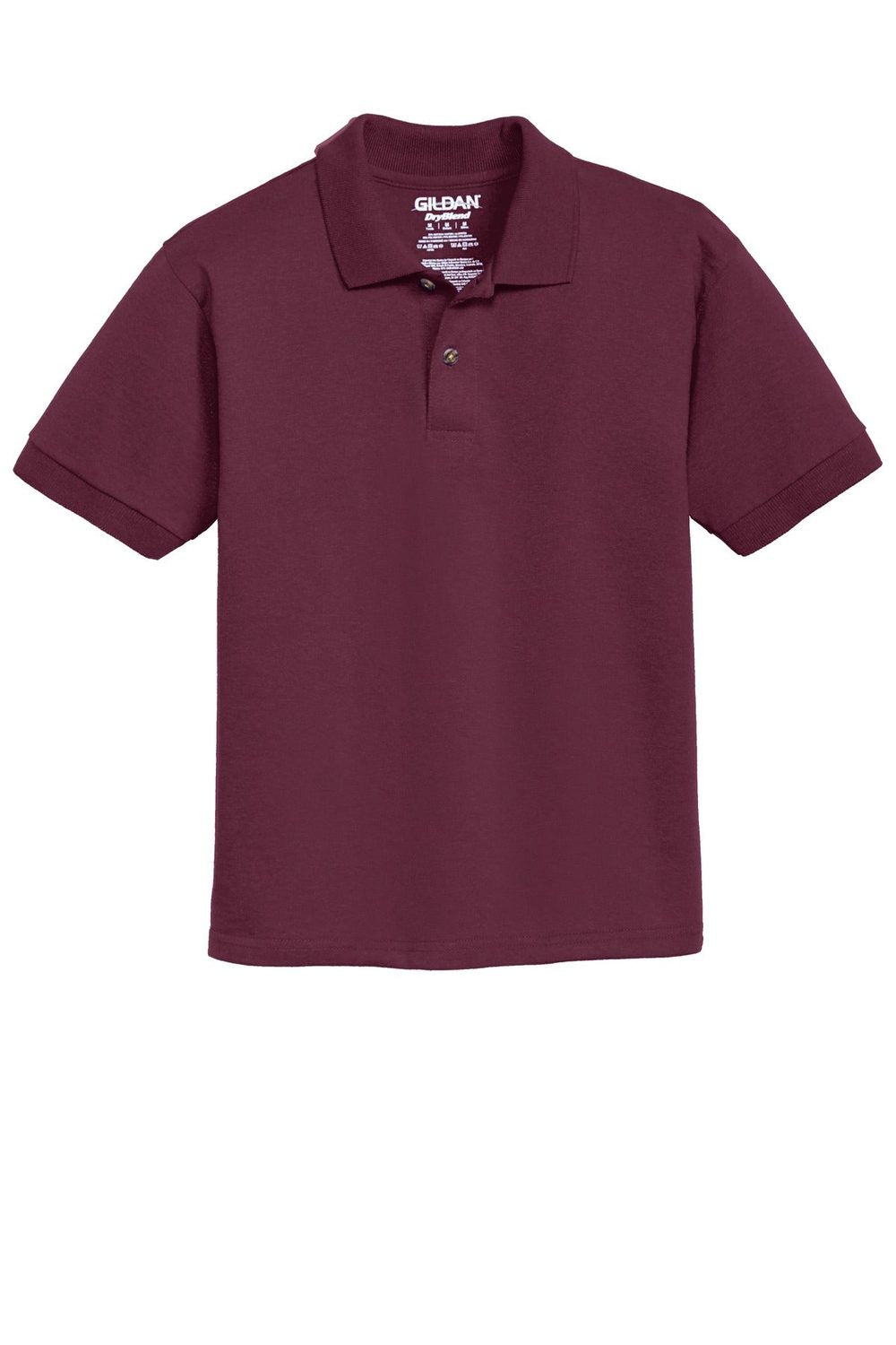 Gildan Youth DryBlend Jersey Knit Sport Polo. 8800B Youth Apparel Shirts & Tops