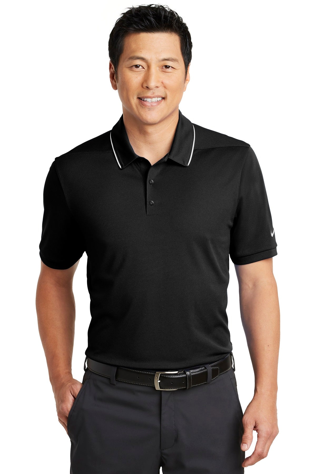 Nike Men's Dri-FIT Edge Tipped Polo. NKAA1849 Corporate Apparel Shirts & Tops