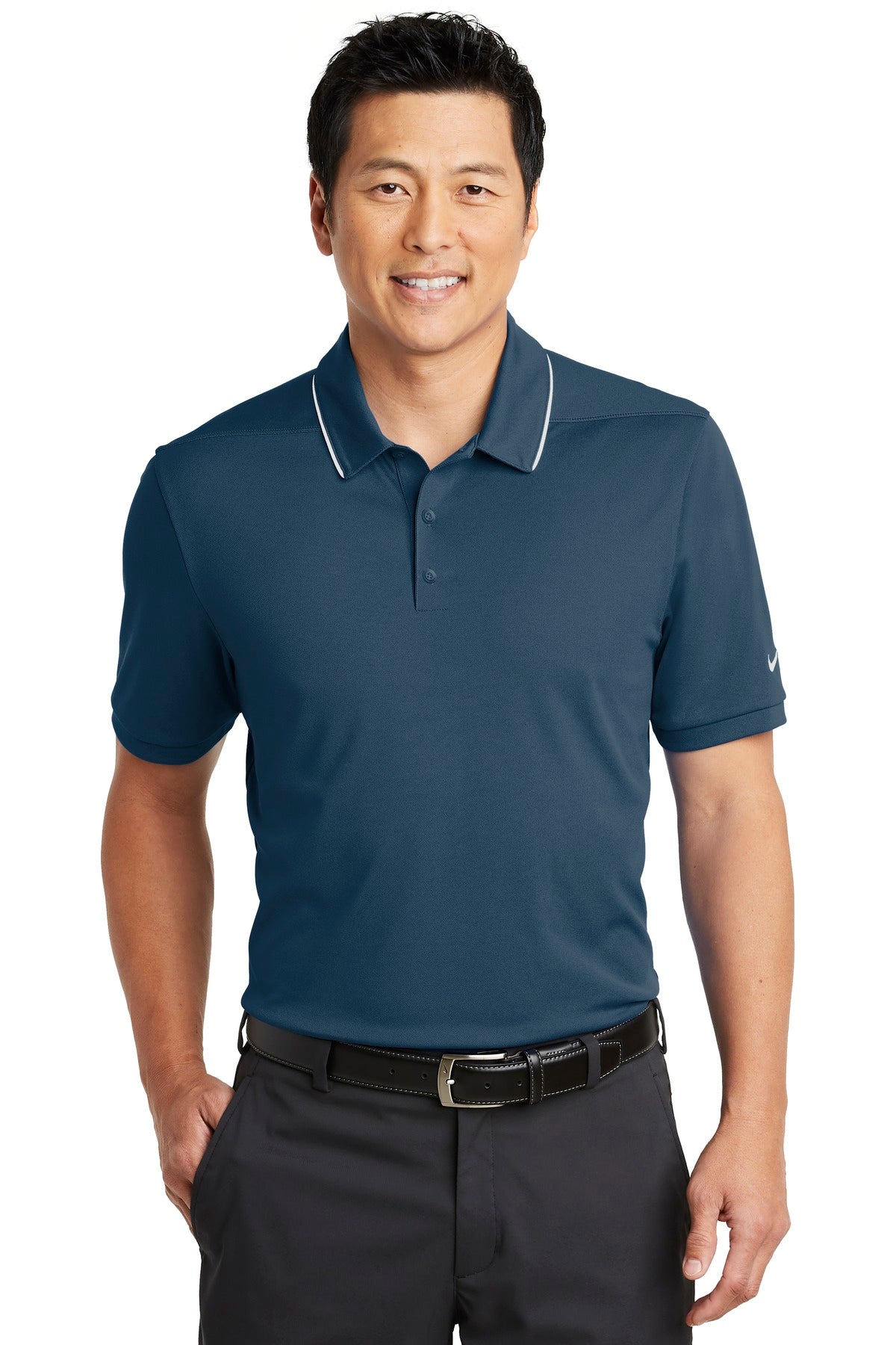 Nike Men's Dri-FIT Edge Tipped Polo. NKAA1849 Corporate Apparel Shirts & Tops