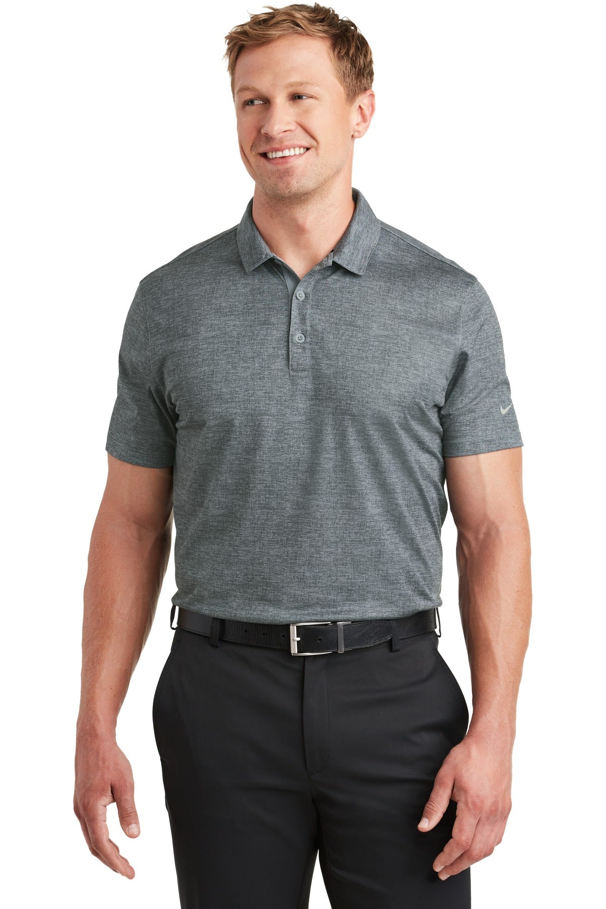 Nike Men's Dri-FIT Crosshatch Polo. 838965 Corporate Apparel Shirts & Tops