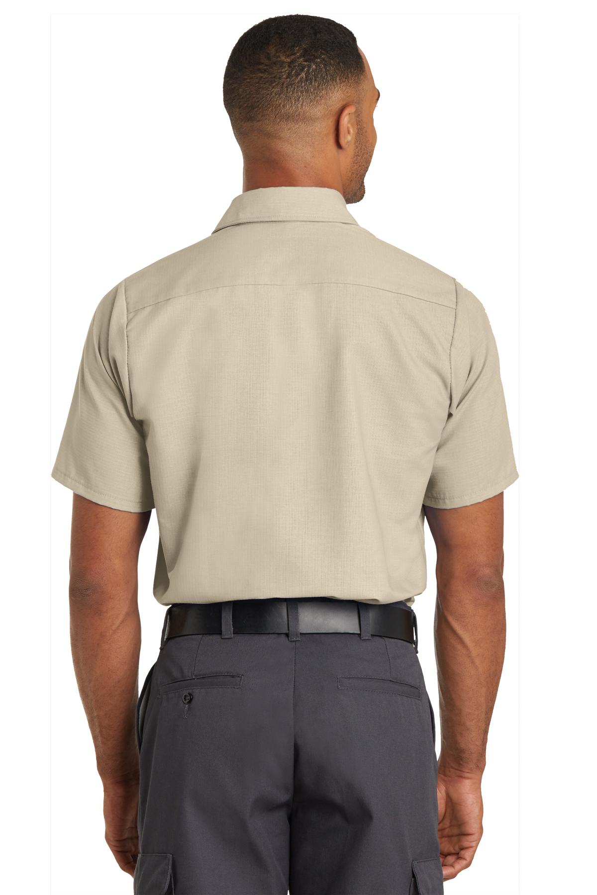 Red Kap Men's Ripstop Short Sleeve Work Shirt. SY60 Corporate Apparel Shirts & Tops