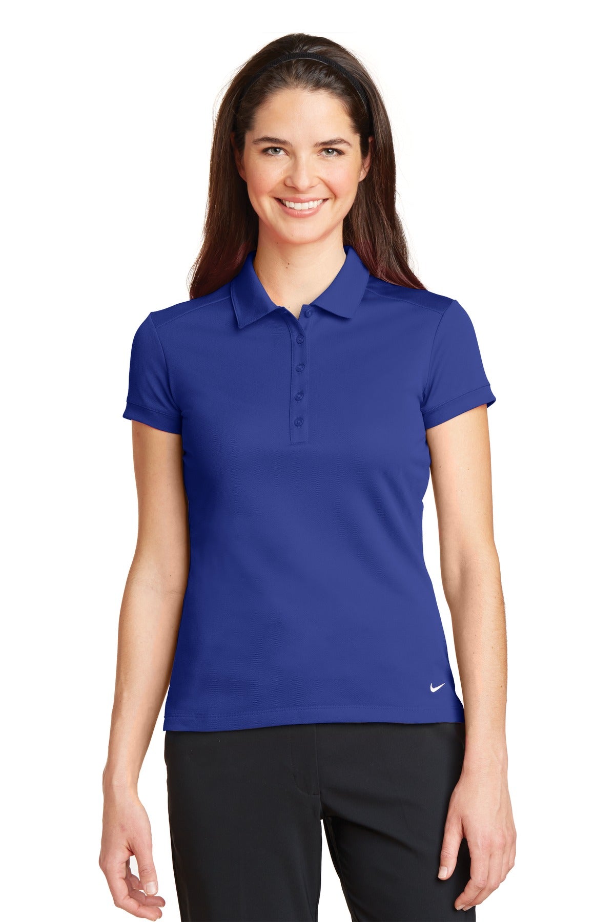 Nike Women's Dri-FIT Solid Icon Pique Modern Fit Polo. 746100 Corporate Apparel Shirts & Tops