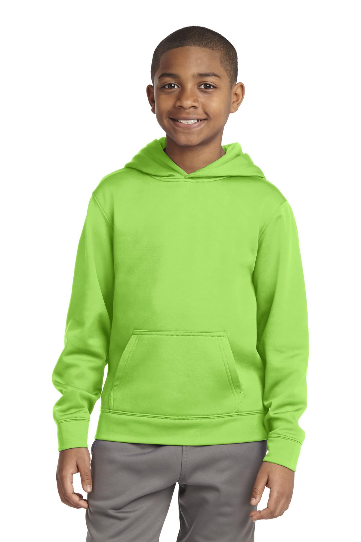 Sport-Tek Youth Sport-Wick Fleece Hooded Pullover YST244