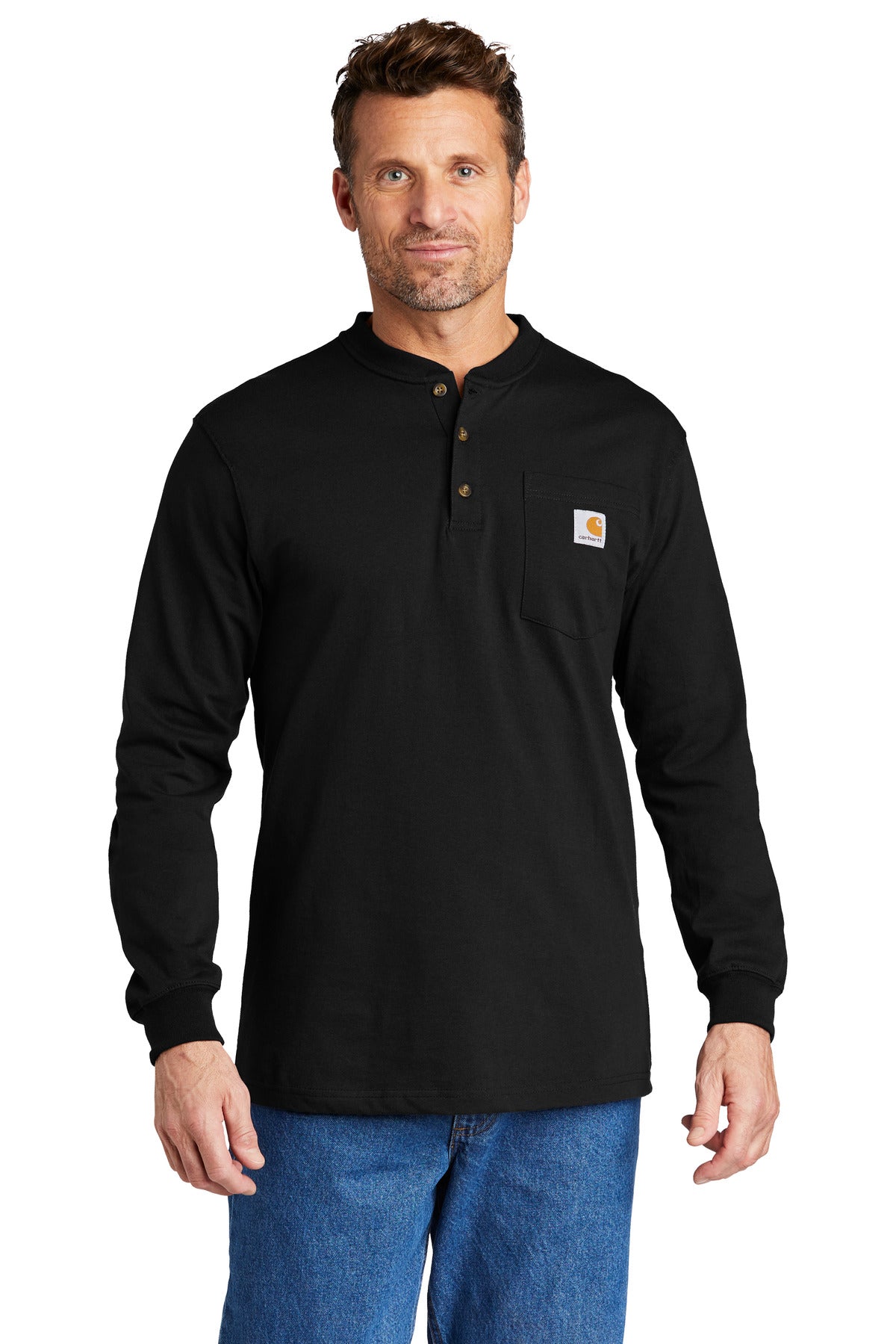 Carhartt Men's Long Sleeve Henley T-Shirt CTK128 Corporate Apparel Shirts & Tops