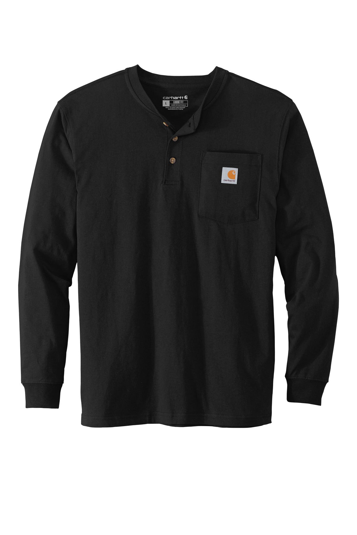 Carhartt Men's Long Sleeve Henley T-Shirt CTK128 Corporate Apparel Shirts & Tops