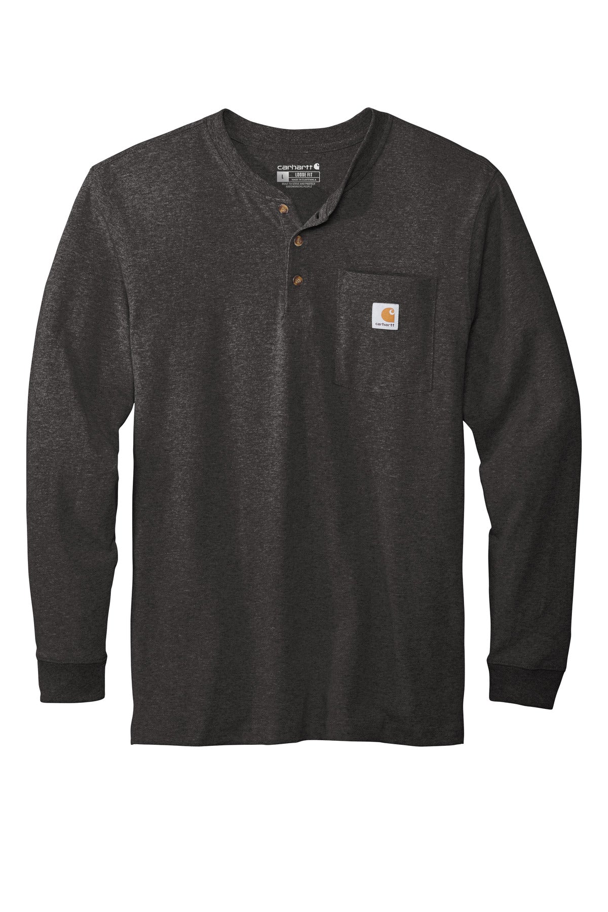 Carhartt Men's Long Sleeve Henley T-Shirt CTK128 Corporate Apparel Shirts & Tops