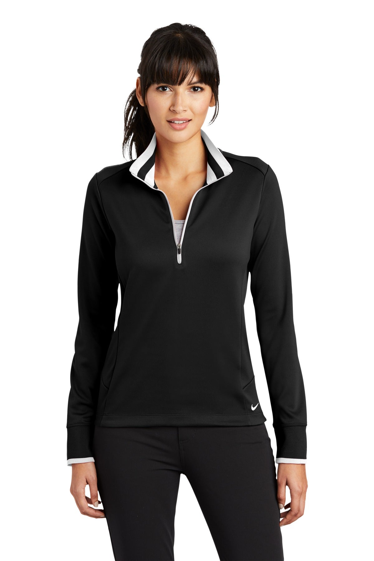 Nike Women's Dri-FIT 1/2 Zip Cover Up. 578674 Corporate Apparel Sweatshirts & Fleece