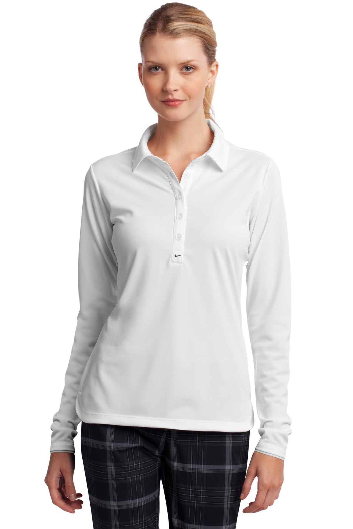 Nike Women's Long Sleeve Dri-FIT Stretch Tech Polo. 545322 Corporate Apparel Shirts & Tops