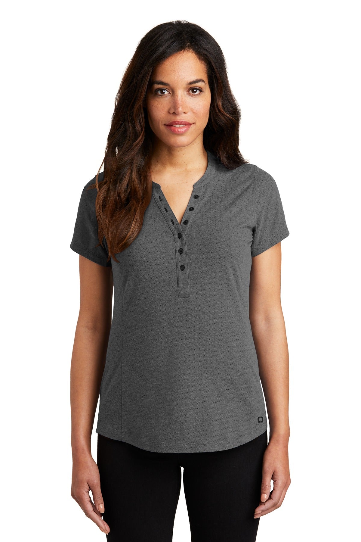 OGIO Women's Tread Henley. LOG136 Corporate Apparel Shirts & Tops