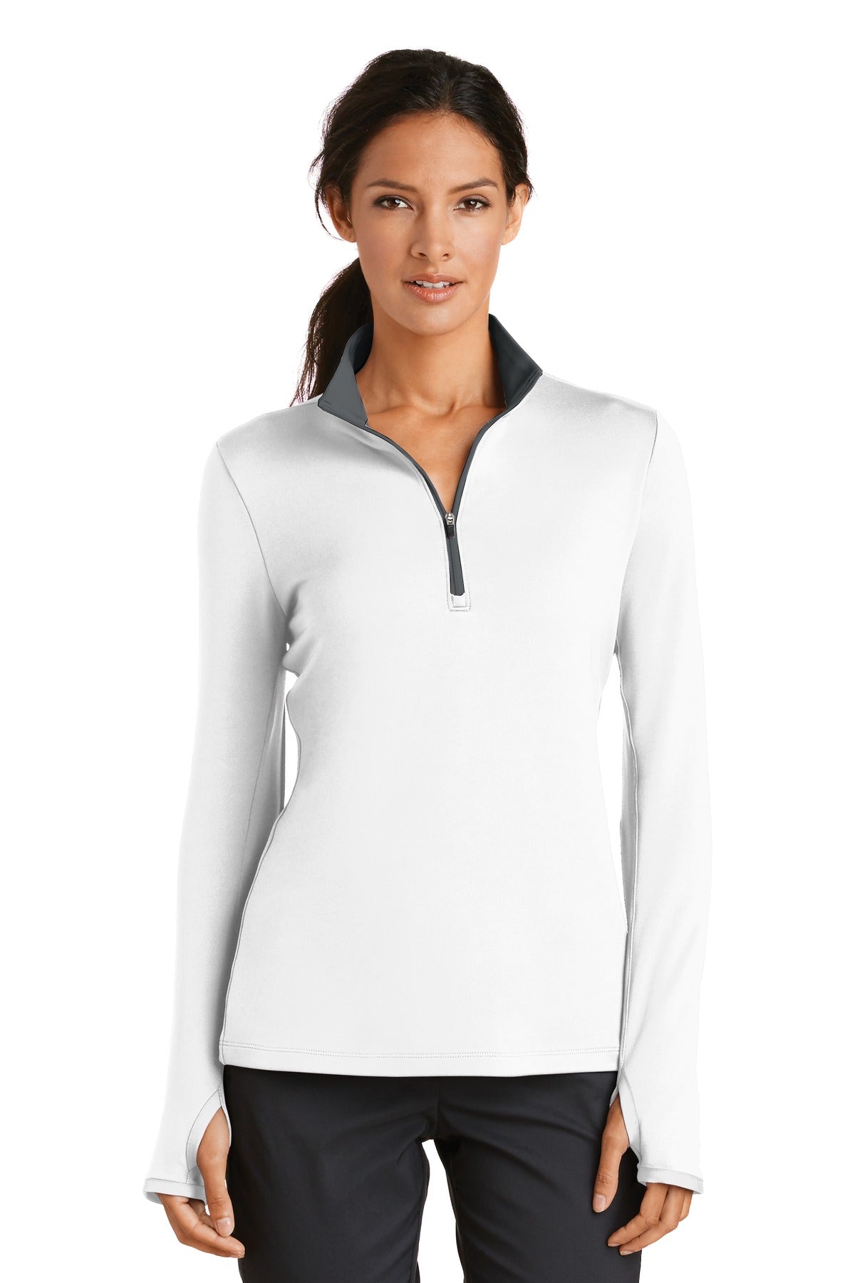 Nike Women's Dri-FIT Stretch 1/2 Zip Cover-Up. 779796 Corporate Apparel Sweatshirts & Fleece