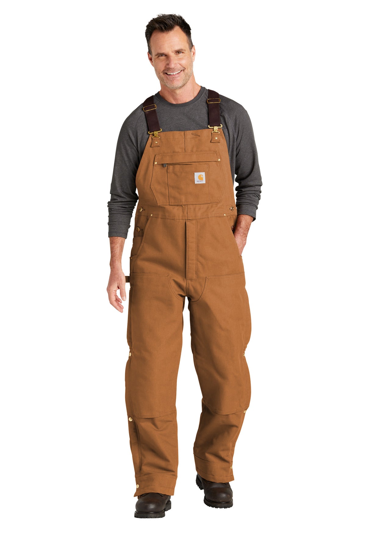 Carhartt Men's Firm Duck Insulated Bib Overalls