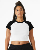 BELLA + CANVAS Women's Micro Rib Raglan Baby Tee BC1201 Womens Apparel Shirts & Tops