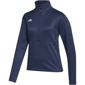 adidas Women's Sideline Knit 1/4 Zip Jacket Womens Apparel Sweatshirts & Fleece