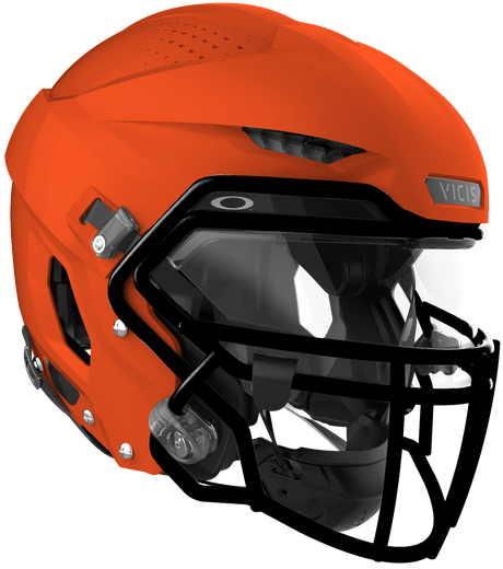 Vicis Adult Zero2 Elite Trench Football Helmet with Titanium Facemask & Oakley Eyeshield Vicis
