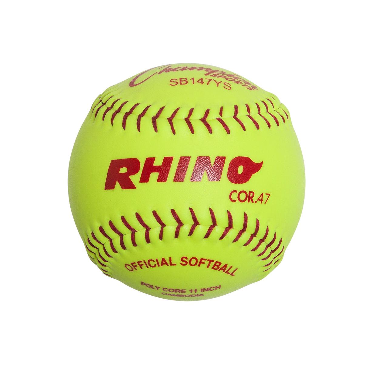 Champion Sports 11" Syntex Leather Cover Softball - Dozen Softball Softballs All